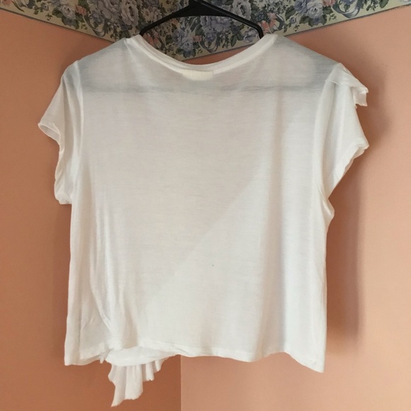 S white tee, crop top - Picture 2 of 2